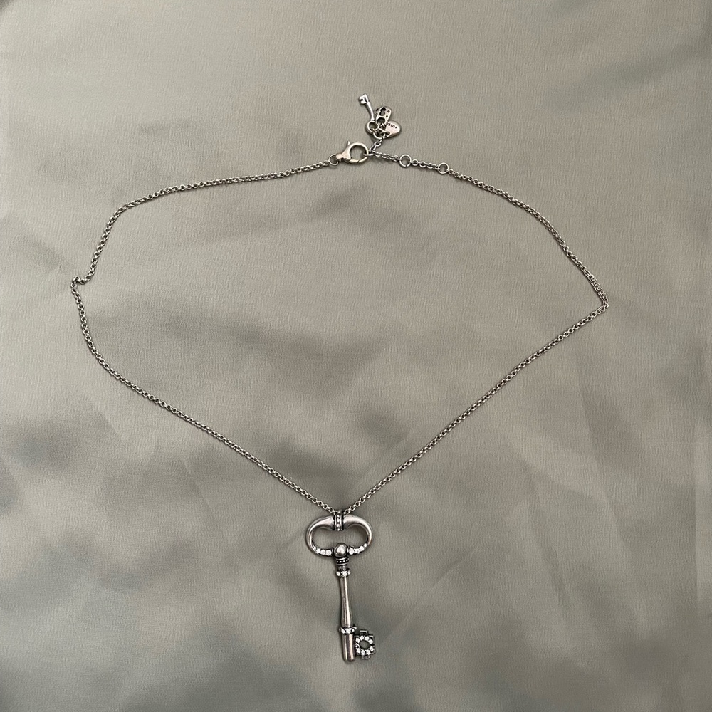 Fossil Key Statement Necklace